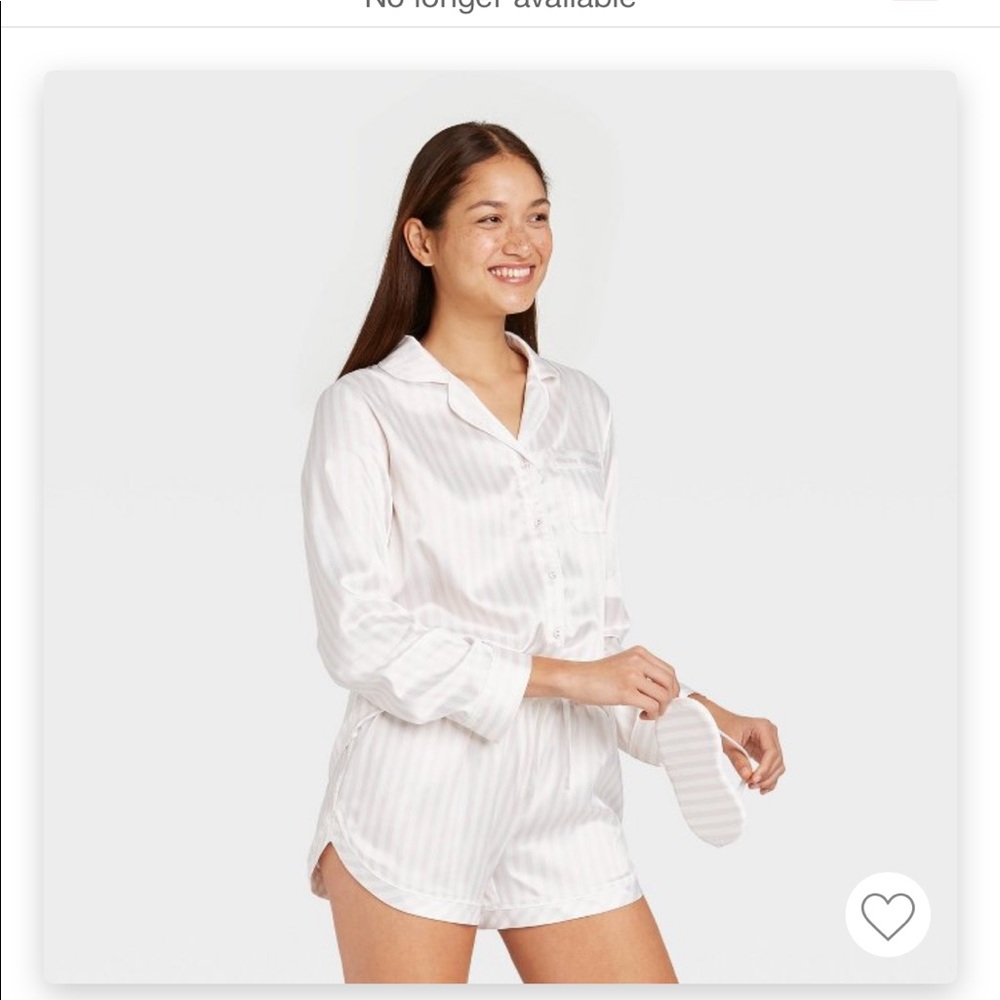 Long sleeve satin pajama set